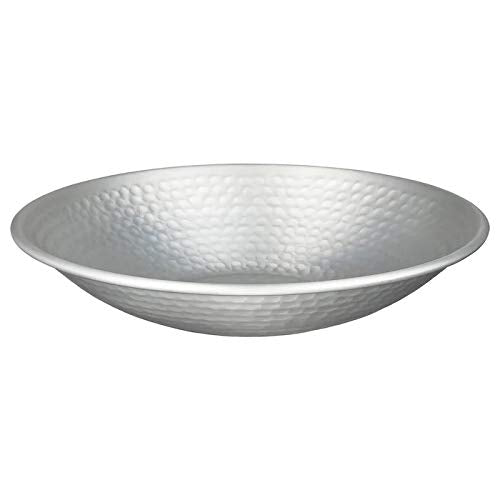 Digital Shoppy IKEA decorative bowl in silver-colour, 27 cm - a stylish addition to any home decor.   80451852 