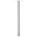 Metal leg or support column on a white background