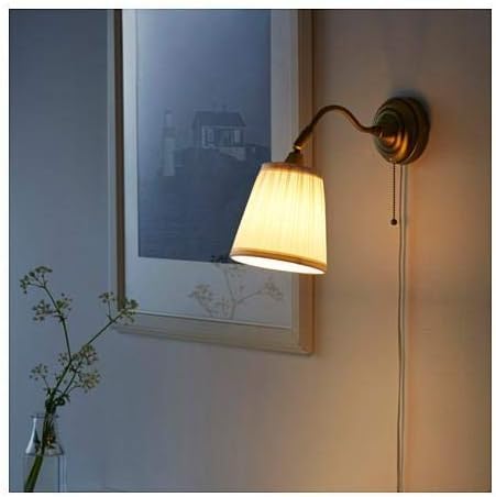 IKEA ÅRSTID Table lamp/Wall lamp , nickel-plated/white