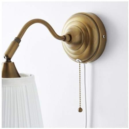 IKEA ÅRSTID Wall lamp & Table lamp , brass/white