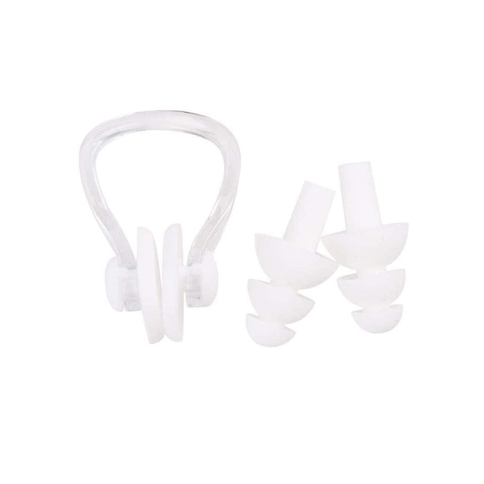 Digital Shoppy Baby Care Ear Nose Navel Cleaning Tweezers Safety Forceps Plastic Cleaner Clip (WHITE) withSilicone Swimming Nose Clip with Ear Plugs Set for Swimming or Other Watersports
