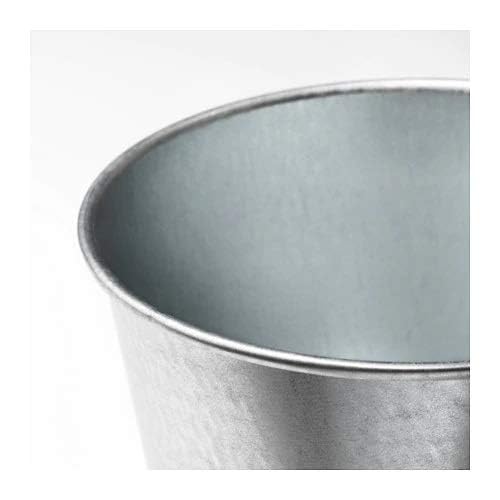 IKEA Artificial potted plant, in/outdoor/Rose pink,9 cm with Plant pot, galvanised, 9 cm (3 ½ ")