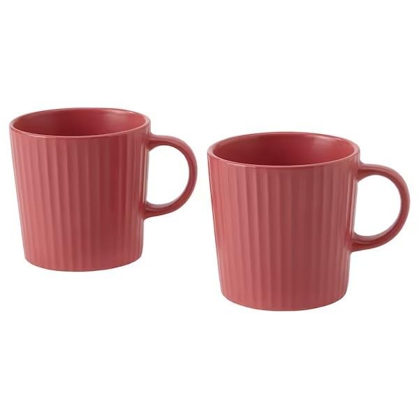 IKEA KEJSERLIG Bowl, Mixed Colours 10 cm & Mug, Dark Pink, 30 cl