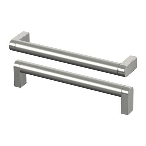 IKEA ORRNÄS Handle, stainless steel colour, 234 mm (9 3/16 ") with Knob, stainless steel colour, 17 mm (11/16 ")