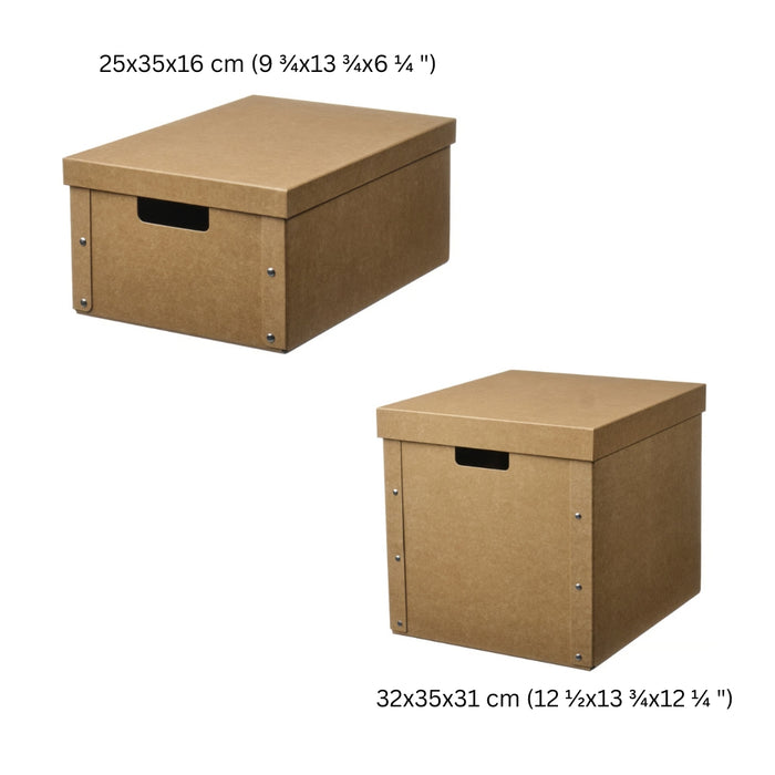 IKEA GÄRDESGÅRD Storage box with lid, natural Combo