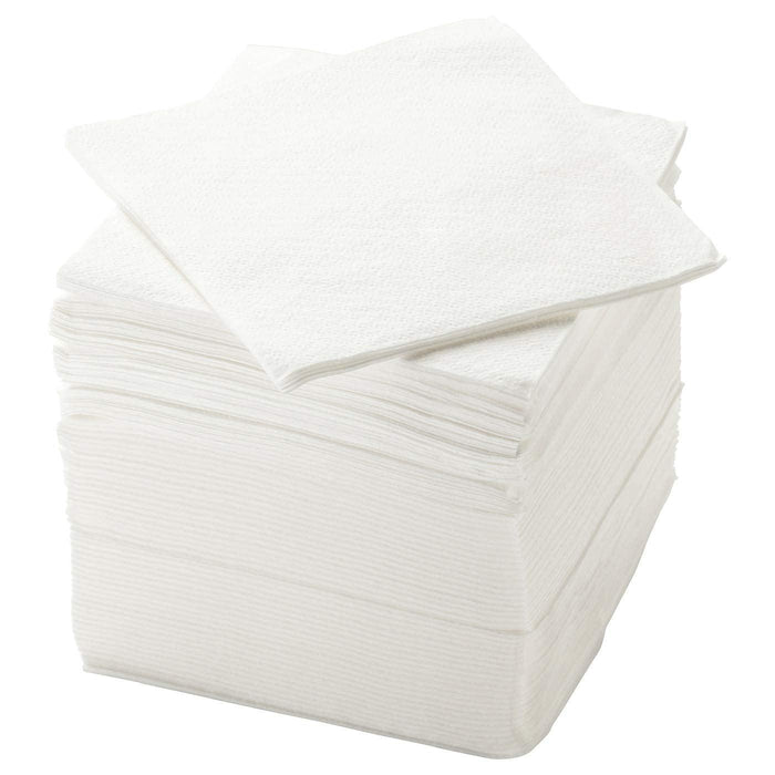 IKEA  KRÖSAMOS Place mat, striped/yellow red-brown, 45x35 cm  pack of 4 with  GLADELIG Bowl, grey, 11 cm and GODMIDDAG Deep plate, white, 23 cm  pack of 4 and  Spoon,19cm and  Paper napkin, white30x30 cm