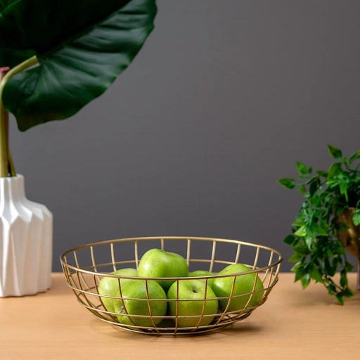 Brass IKEA UTVÄNDIG Decorative Bowl filled with apple, adding a stylish touch to home decor-60477141