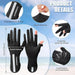 Digital Shoppy ice silk gloves – black gloves with extended wrist, fingertip openings, and breathable elastic fit