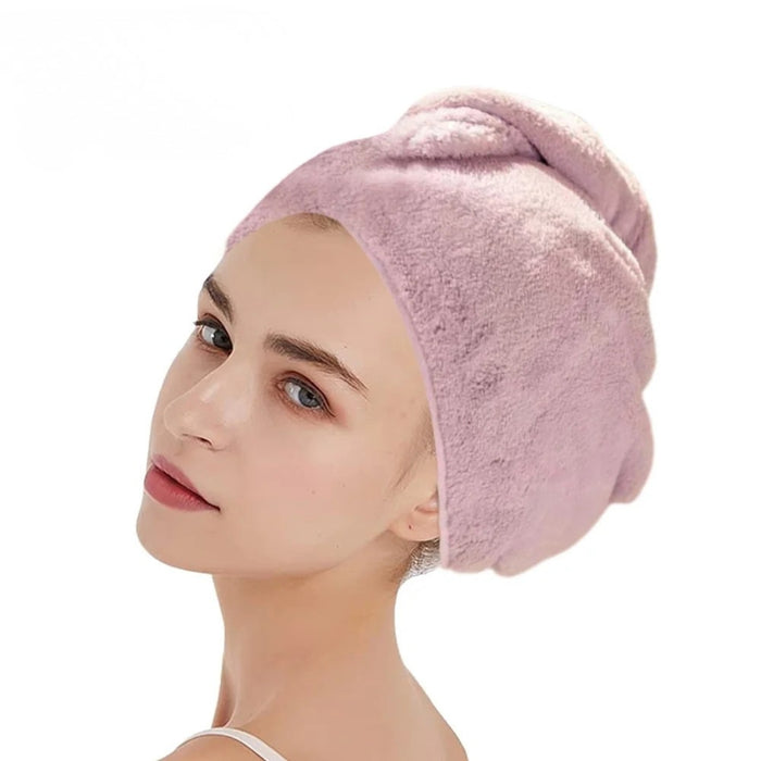 Digital Shoppy Hair Dryer Cap – Light Purple, Women's Microfiber Towel Wrap