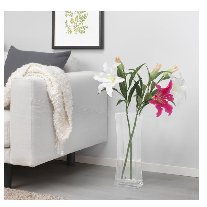 IKEA SMYCKA Artificial flower, Lily/pink and Lily/white 85 cm (33 ½ ")