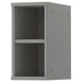 IKEA TORNVIKE grey open cabinet, 20x37x40 cm, with internal shelf and minimalist design.

