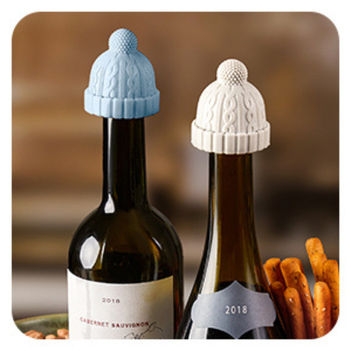 Digital Shoppy Creative silicone glass bottle stopper Blue