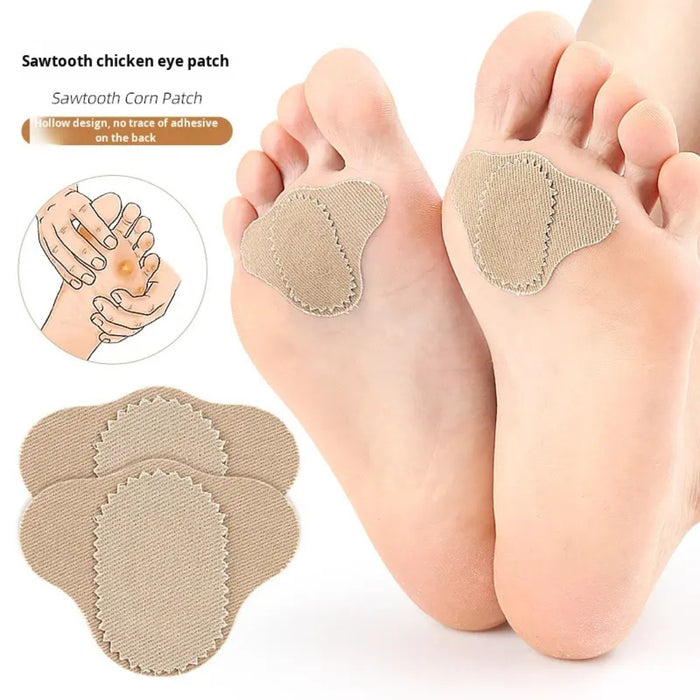 hollow design beige bunion pads displayed with ergonomic fit