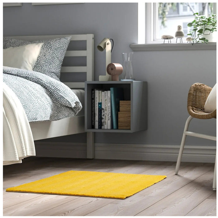 IKEA LANDSVÄG rug, low pile, yellow, 60x90 cm