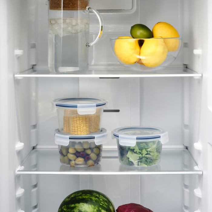 IKEA 365+ Food Container Set: Square & Round 750ml Plastic Sets (6-Pieces)