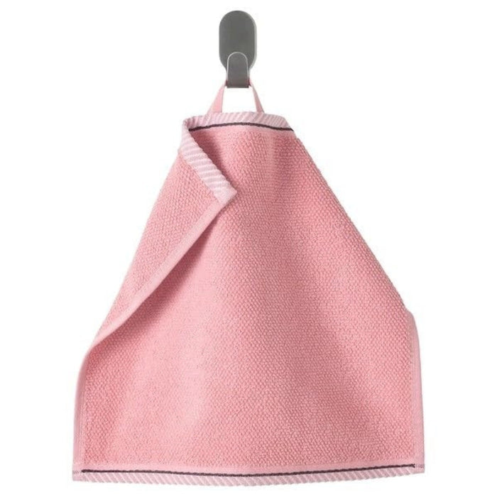 IKEA PUGG Wall Clock Stainless Steel Turquoise 32 cm with VIKFJÄRD Washcloth Pink 30x30 cm