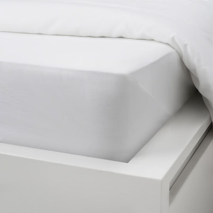 IKEA DVALA White 3-Piece Sheet Set - Single Bed Size