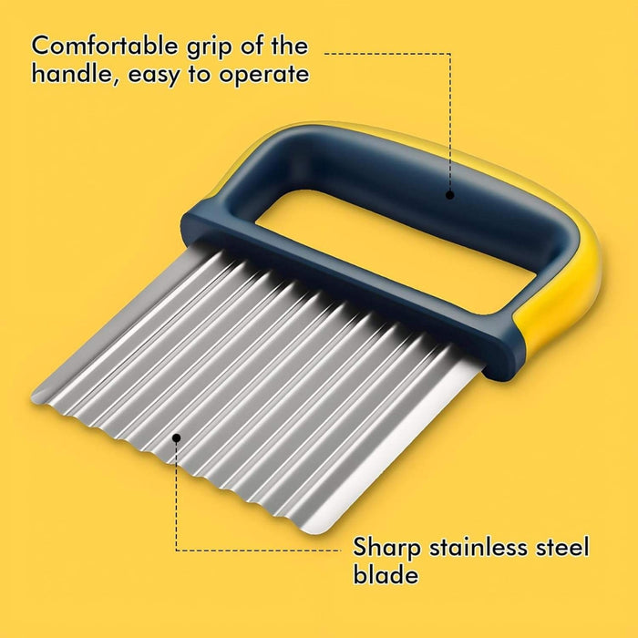 Digital Shoppy  Premium Manual French Fry Cutter for Potatoes Stainless Steel Potato Slicer with Protective Cover