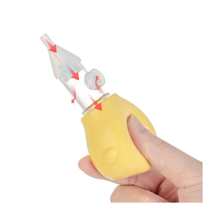 Digital Shoppy Baby Nasal Aspirator Set – Anti-Backflow with Soft Duck Tip - Yellow