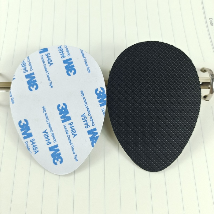 Digital Shoppy Sole Tendon Material Non-slip Half Size Insole With Stickiness, black - 1 pair