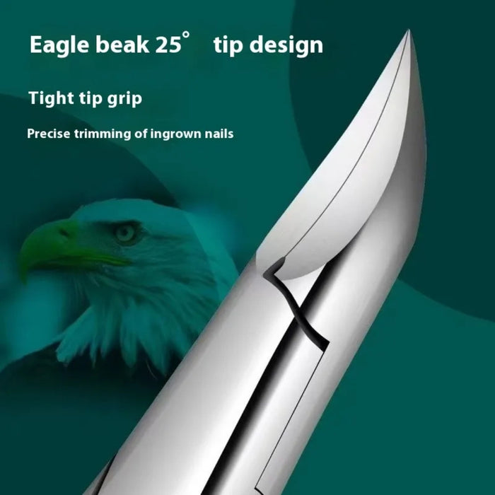 Red ingrown nail cutter – eagle beak 25° tip design for tight grip and accurate trimming of ingrown nails