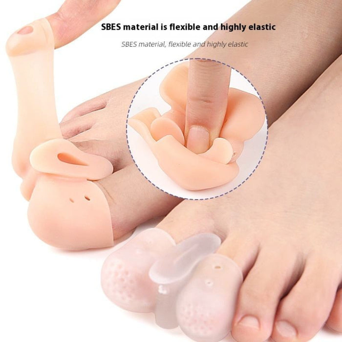 Digital Shoppy Soft Silicone Toe Spacers - Comfortable Pedicure & Correction Pads