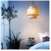 Handcrafted bamboo pendant light for warm ambient lighting
