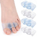 Digital Shoppy hallux bunion correction toe separator before and after use demonstration with toe alignment improvement