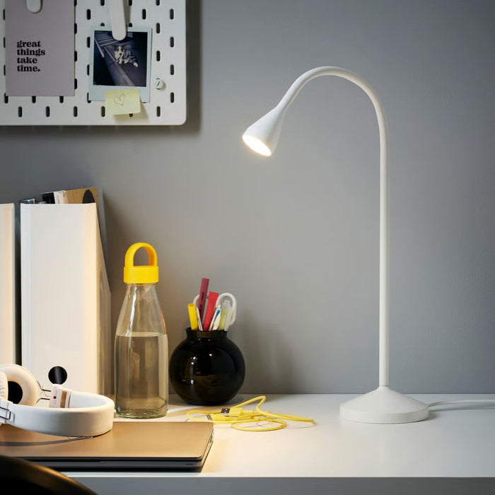 IKEA NÄVLINGE LED Lighting Set: White Work Lamp, Clamp Spotlight, Desk Lamp