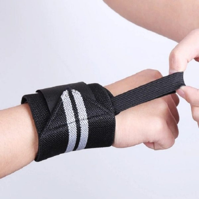 Digital Shoppy Grey Wrist Strap – Support Wrap for Weightlifting, Bench Press & Sprain Rehab