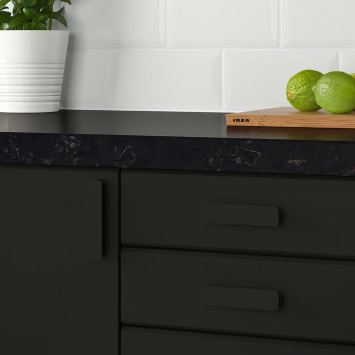 IKEA HACKÅS Handle, anthracite, 100 mm (3 15/16 ")