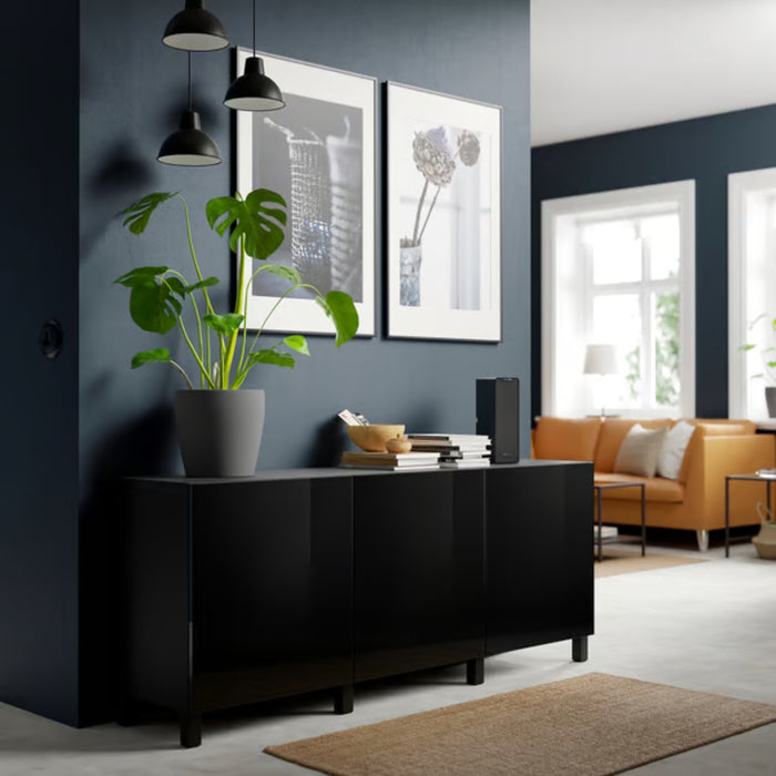 IKEA STUBBARP Leg, black-brown - 2 pack