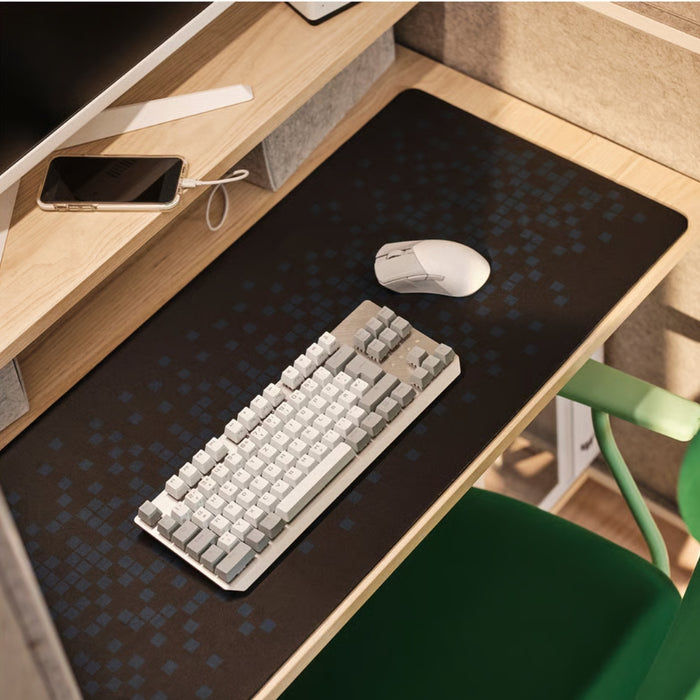 IKEA Gaming Desk Setup: BRÄNNBOLL XL Mouse Pad (90x40cm) & ELLOVEN Ergonomic Monitor Stand