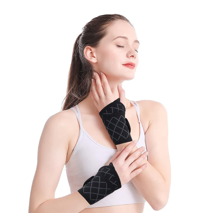 Digital Shoppy Athletic Wrist Guard – Knitted Compression Support for Gym, Sports & Fitness