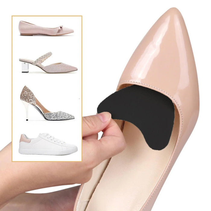 Digital Shoppy transparent gel cushions displayed separately highlighting ergonomic forefoot support