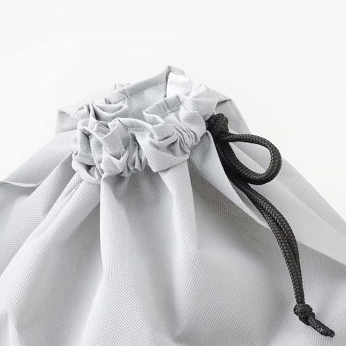IKEA ROMELSÖN Foldable Tote Bag (Patterned Beige, 40x40cm / 14.4L) & AJÖSS Waste Sorting Bag (Light Grey, 56x43cm / 22L)