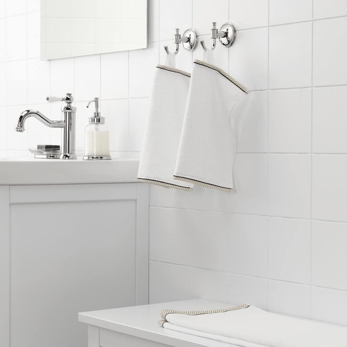 IKEA VÄLVÅRDAD Tea Towels 4-Pack + VIKFJÄRD Washcloth – Cotton Kitchen & Bath Set