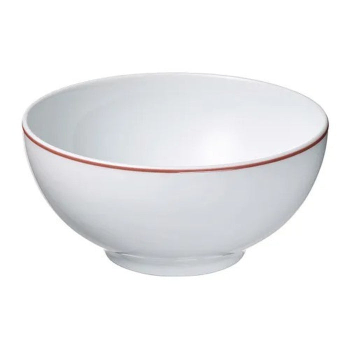 IKEA Tableware Set: IKEA 365+  Plate (White, 24 cm) & VINTERFINT Porcelain Bowl (White/Red, 13 cm / 400 ml)