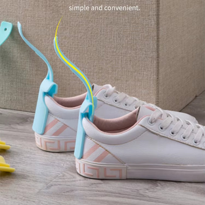 Digital Shoppy Unisex Blue Shoe Horn Helper – Handled Shoe Horn for Easy Wear