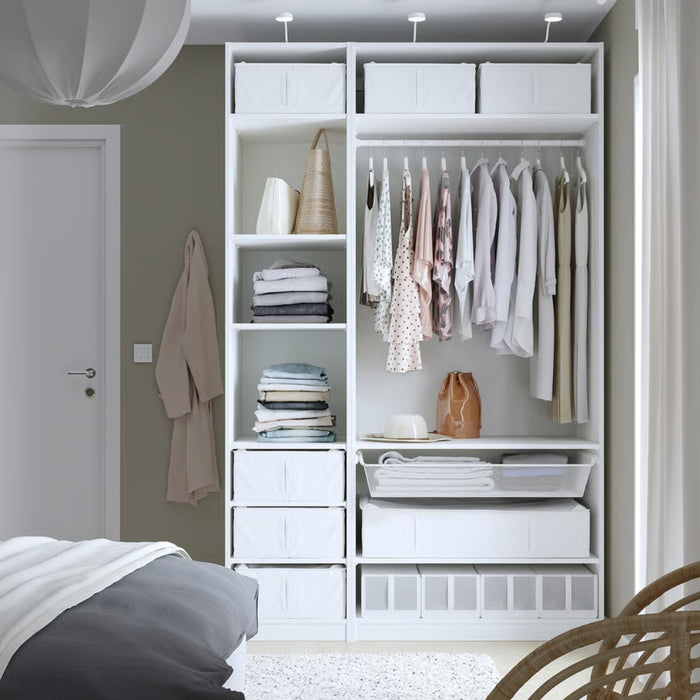 IKEA SKUBB Storage case, white, 43x53x19 cm (17x20 ¾x7 ½ ")