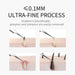 Illustration of a blackhead removal tool with text about ultra-fine process and effectiveness.