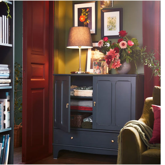 IKEA KRYSSMAST Table lamp base, nickel-plated (Silver)