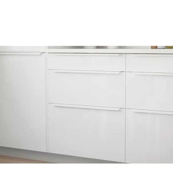 IKEA BILLSBRO Minimalist White Handle (520mm) & FIXA Drill Template Bundle