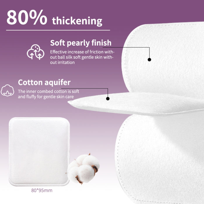 Digital Shoppy LMLTOP Hot Sales 50pcs Absorbent Three-layer Cotton Pads High Absorbency Disposable Square Make-up Removal Cotton Pads