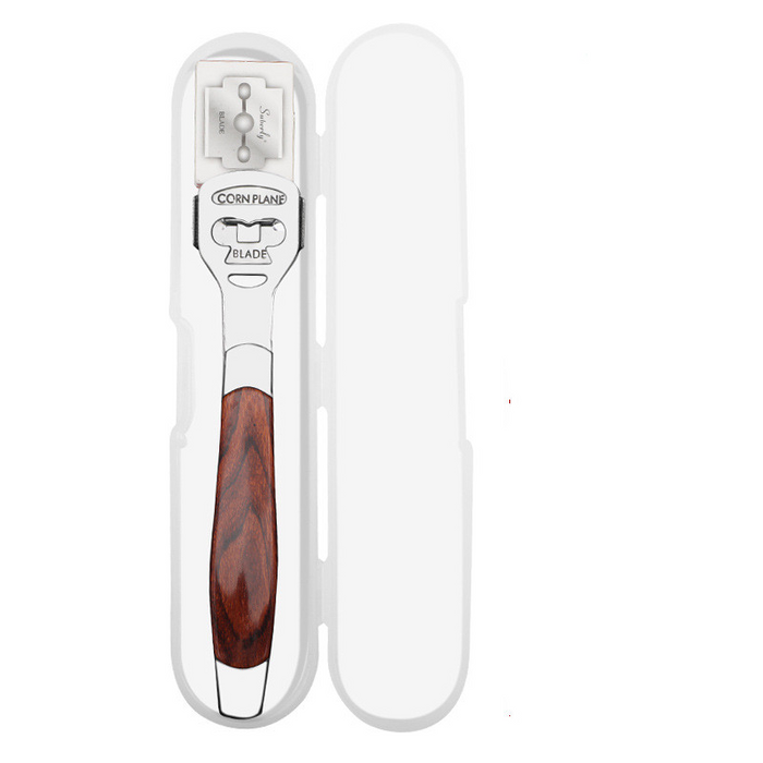 Digital Shoppy Wood Handle Foot Callus Shaver Heel Feet Skin Shaver Corn Cuticle Cutter Remover Rasp Pedicure Razor Portable Foot Care