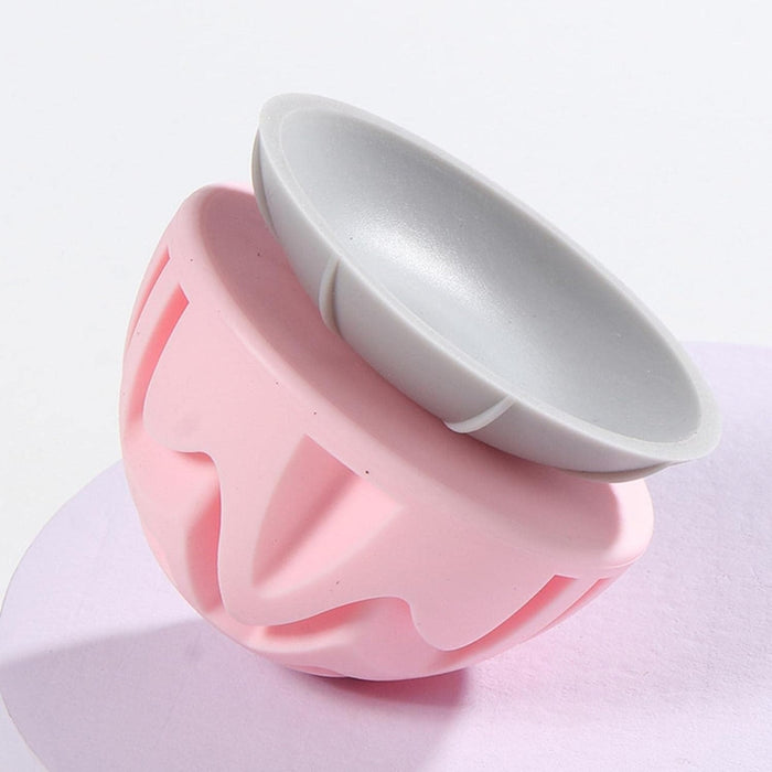 Digital Shoppy Suction Cup Fascia Massage Ball – Silicone Muscle Relaxer – Pink