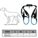 Blue pet leg strap walking support for dogs, size L. Designed to assist dogs with mobility issues by securely supporting their hind legs. Features durable straps, breathable mesh padding, and an adjustable buckle for a snug fit. Ideal for aiding post-surgery recovery or senior dogs needing extra support during walks.-
