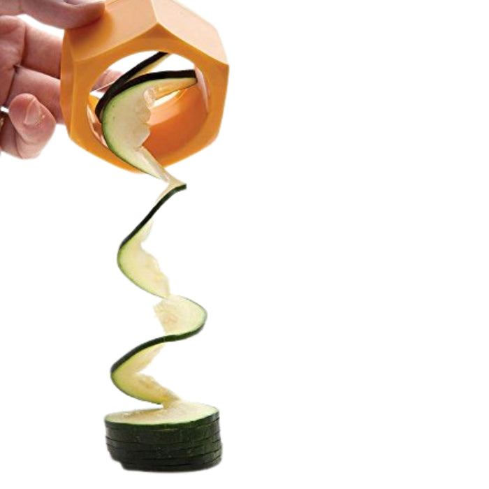 Digital Shoppy Spiral Knife Vegetable Cutter – Creative Cucumber Slicer - Yellow
