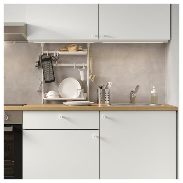 IKEA SUNNERSTA Kitchen organiser set: Adjustable Rack, Shelf, Dish Drainer & 10-Pack Hooks