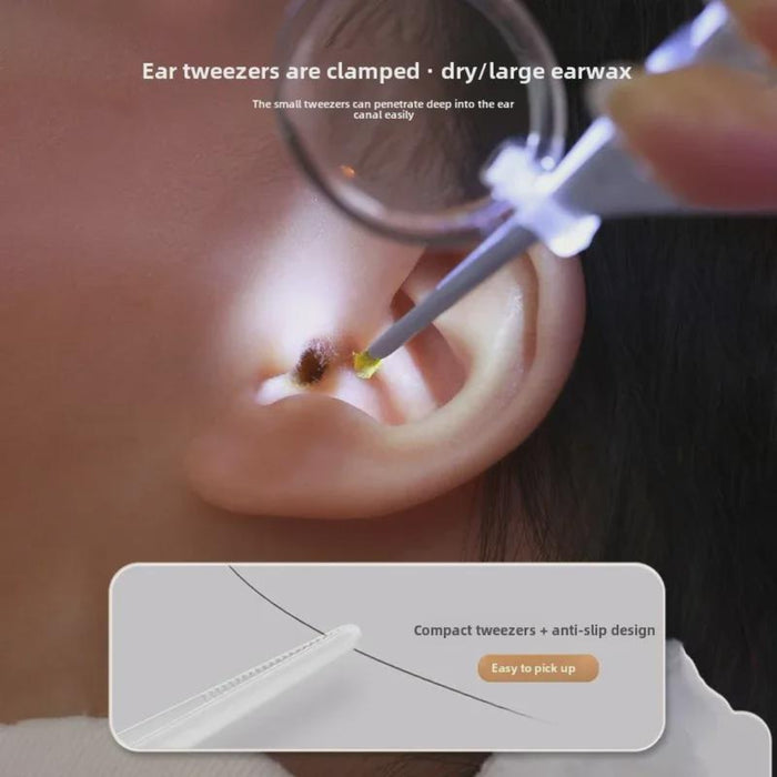 Digital Shoppy LED Ear Cleaning Tool Set – White Light-Emitting Ear Pick Kit